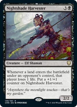 乐天商城 - マジックザギャザリング MTG 黒 ベラドンナの収穫者 CMR-138 レア 【中古】