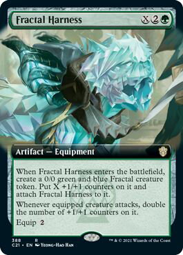 マジックザギャザリング MTG フラクタルの装具(拡張) C21-388 レア 【中古】