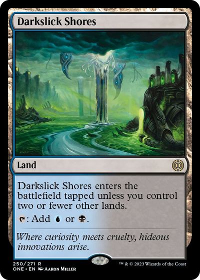 マジックザギャザリング MTG 無色 闇滑りの岸 ONE-250 レア 【中古】