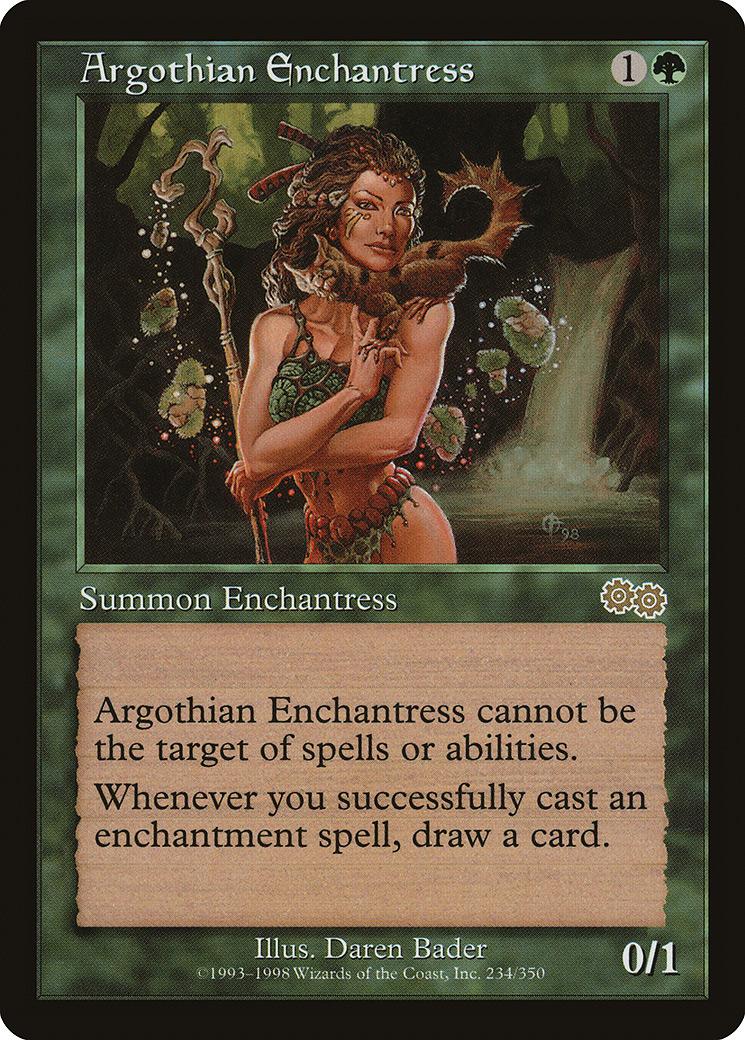 マジックザギャザリング MTG 緑 アルゴスの女魔術師 USG-234 レア 【中古】
