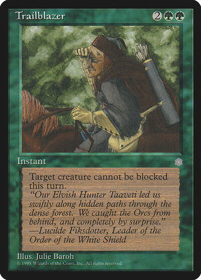 マジックザギャザリング MTG 緑 Trailblazer ICE-272 レア 
