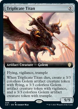 マジックザギャザリング MTG 三重合身のタイタン(拡張) C21-406 レア 【中古】