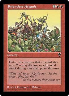 マジックザギャザリング MTG 赤 連続突撃 VIS-91 レア 【中古】