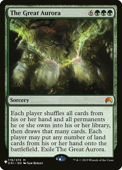 マジックザギャザリング MTG 緑 大オーロラ TL1-179 神話レア 【中古】