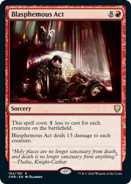 マジックザギャザリング MTG 赤 冒涜の行動 CMR-162 レア 【中古】