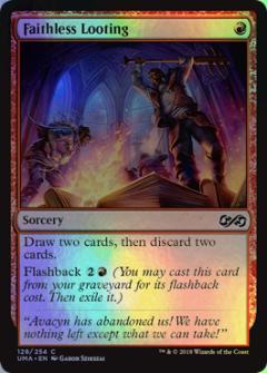 マジックザギャザリング MTG 赤 信仰無き物あさり UMA-128 コモン Foil 【中古】