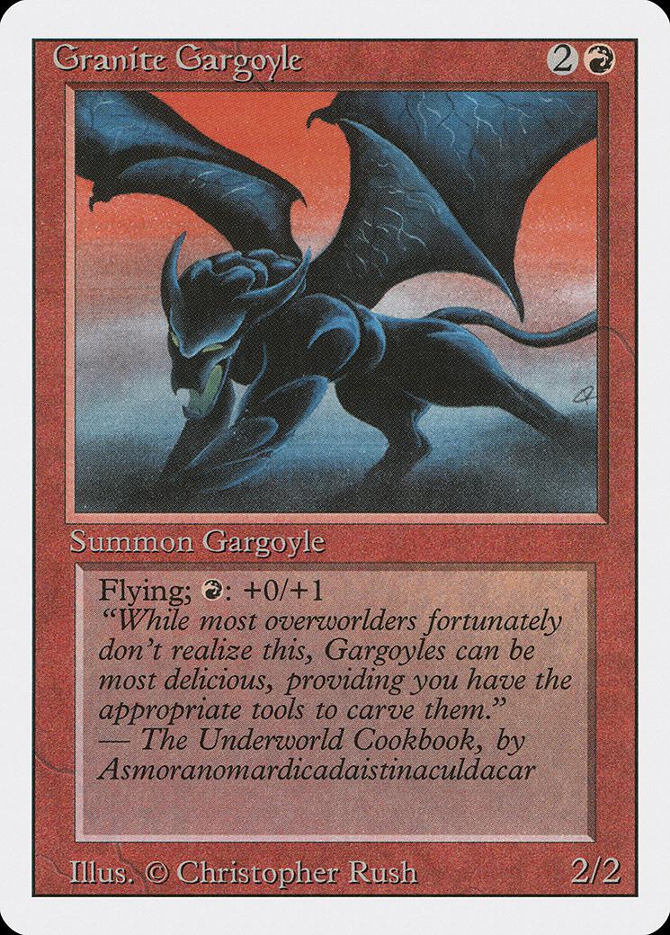 マジックザギャザリング MTG 赤 Granite Gargoyle 3ED-156 レア 