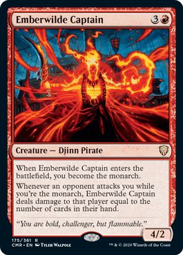 マジックザギャザリング MTG 赤 エンバーワイルドの隊長 CMR-175 レア 【中古】