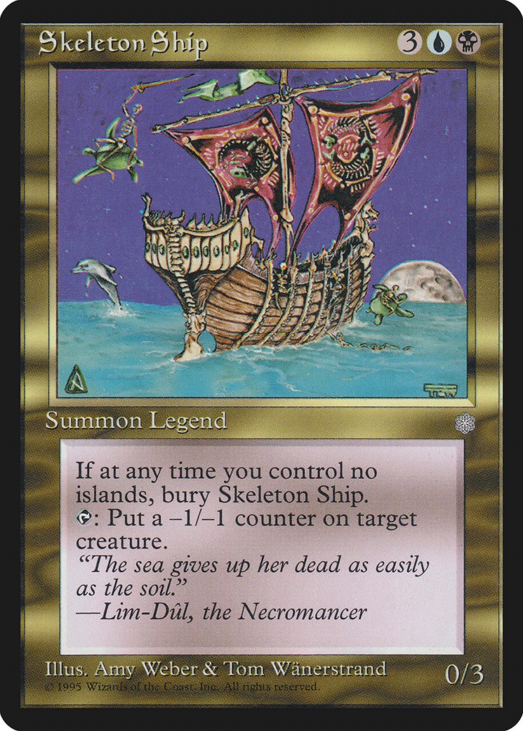 マジックザギャザリング MTG 金(多色) Skeleton Ship ICE-301 レア 【中古】