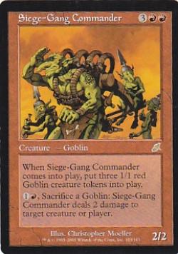 マジックザギャザリング MTG 赤 包囲攻撃の司令官 SCG-103 レア 【中古】