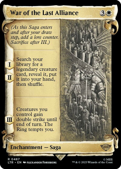 マジックザギャザリング MTG 白 最後の同盟の戦い(ショーケース) LTR-487 レア 【中古】