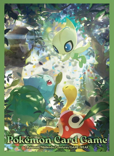 ポケモンカード デッキシールドプレミアム・グロス セレビィと仲間たち 64枚入り 未開封スリーブ 【中古】