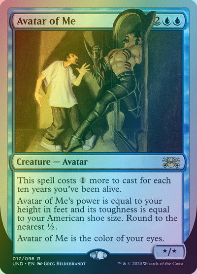 マジックザギャザリング MTG Avatar of Me UNH-26 レア Foil 【中古】