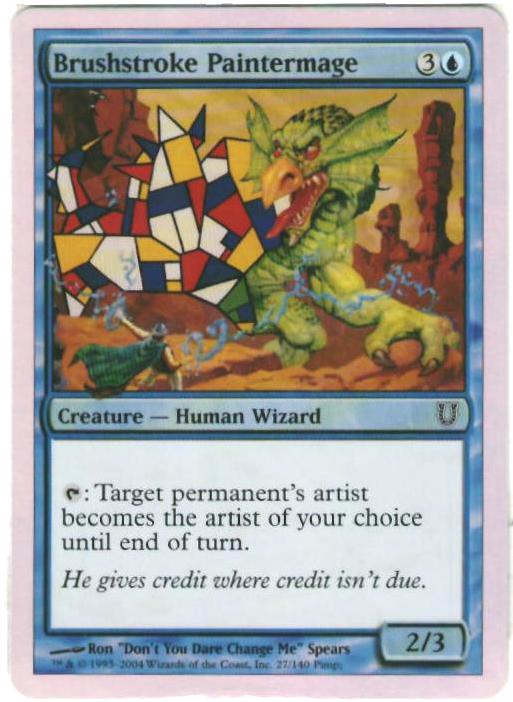 マジックザギャザリング MTG Brushstroke Paintermage UNH-27 コモン Foil 【中古】