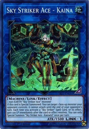 遊戯王 閃刀姫－カイナ 英語版 1st SAST-EN055 Super SAST-EN055 スーパー 【中古】