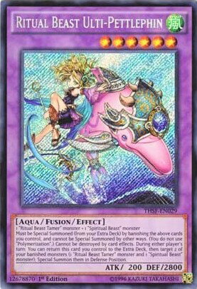 遊戯王 聖霊獣騎 ペトルフィン 英語版 1st THSF-EN029 Secret THSF-EN029 シークレット 【中古】