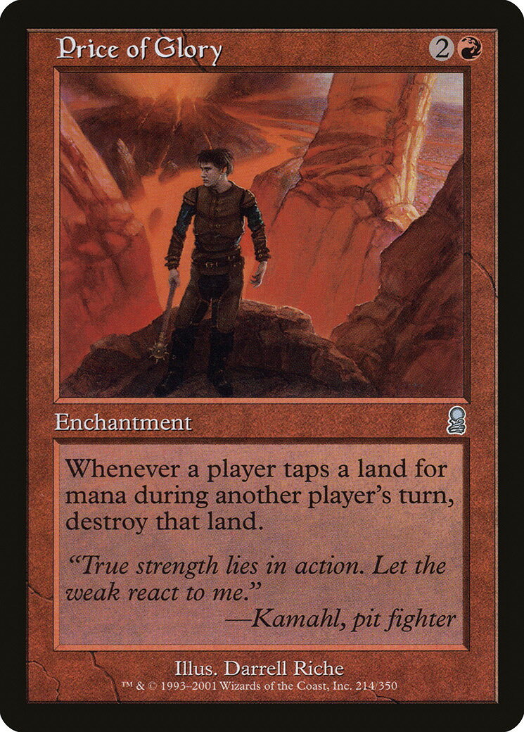 マジックザギャザリング MTG 赤 栄光の代価 ODY-214 アンコモン 【中古】