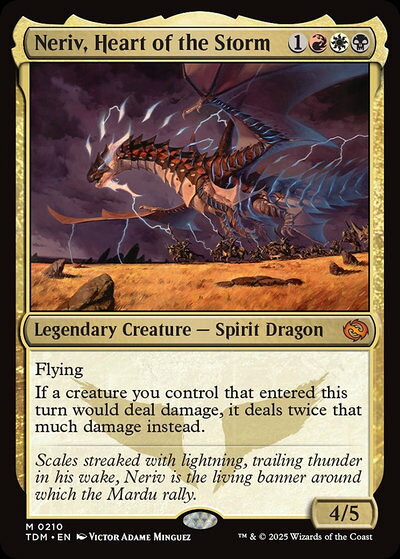 マジックザギャザリング MTG 嵐の中心、ネリーヴ TDM-210 神話レア 【中古】