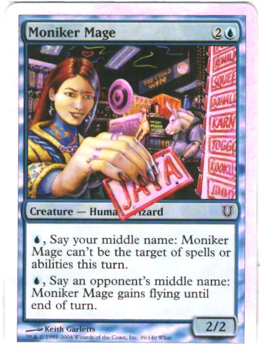 マジックザギャザリング MTG Moniker Mage UNH-39 コモン Foil