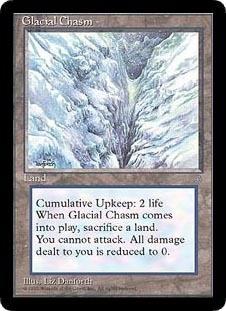 マジックザギャザリング MTG 無色 Glacial Chasm ICE-353 アンコモン 【中古】