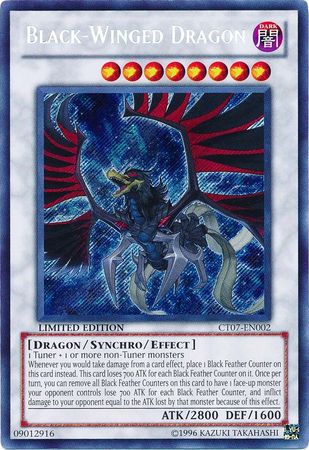 遊戯王 ブラックフェザー・ドラゴン 英語版 Limited Edition CT07-EN002 Secret CT07-EN002 シークレット 【中古】