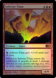 マジックザギャザリング MTG 赤 業火のタイタン M11-146 神話レア Foil 【中古】