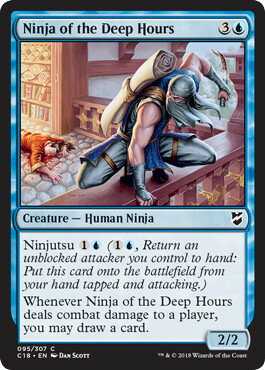 マジックザギャザリング MTG 深き刻の忍者 C18-95 コモン 【中古】