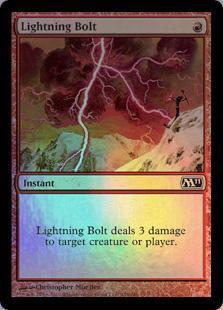 マジックザギャザリング MTG 赤 稲妻 M11-149 コモン Foil 【中古】