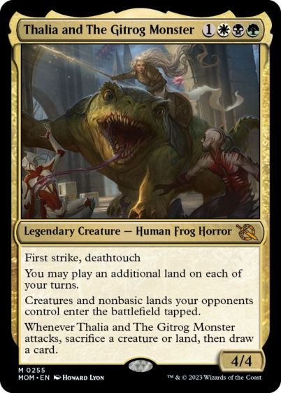 マジックザギャザリング MTG 金(多色) サリアとギトラグの怪物 MOM-255 神話レア 【中古】