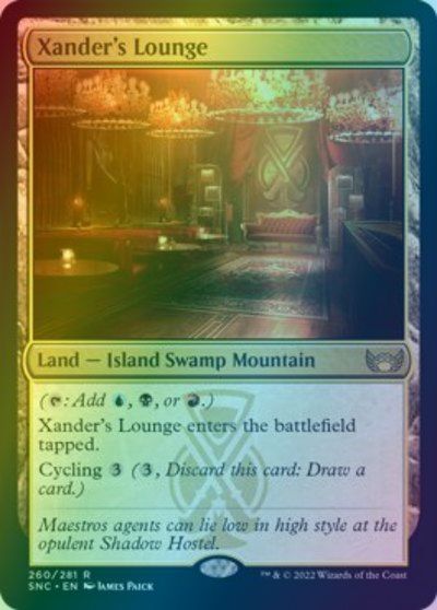 マジックザギャザリング MTG 無色 ザンダーの居室 SNC-260 レア Foil 【中古】