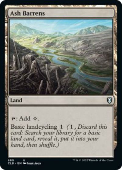 マジックザギャザリング MTG 無色 灰のやせ地 CLB-880 アンコモン 【中古】