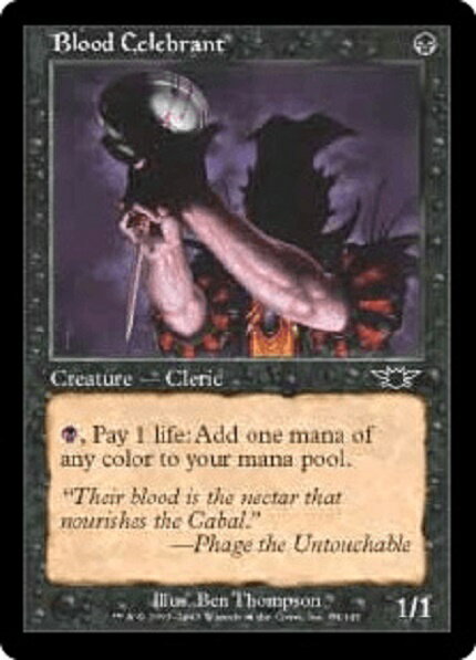 マジックザギャザリング MTG 黒 血の執行司祭 LGN-61 コモン 【中古】