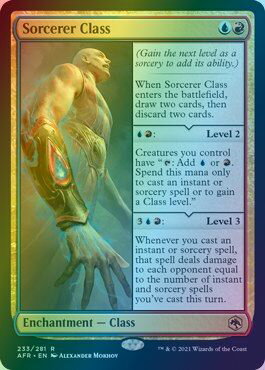 マジックザギャザリング MTG 金(多色) ソーサラー・クラス AFR-233 レア Foil 【中古】