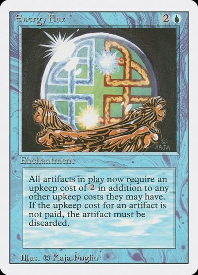 マジックザギャザリング MTG 青 魔力流出 3ED-57 アンコモン 【中古】
