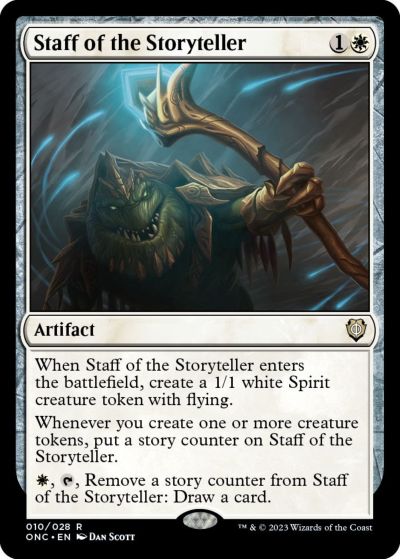 マジックザギャザリング MTG 茶 語り部の杖 ONC-10 レア 【中古】