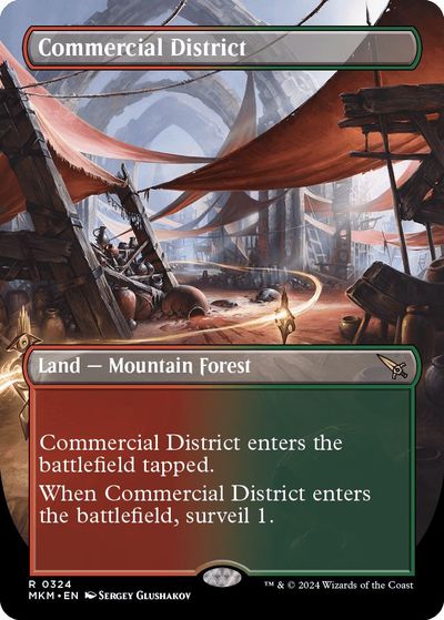 マジックザギャザリング MTG 無色 商業地区(ボーダーレス) MKM-324 レア 【中古】