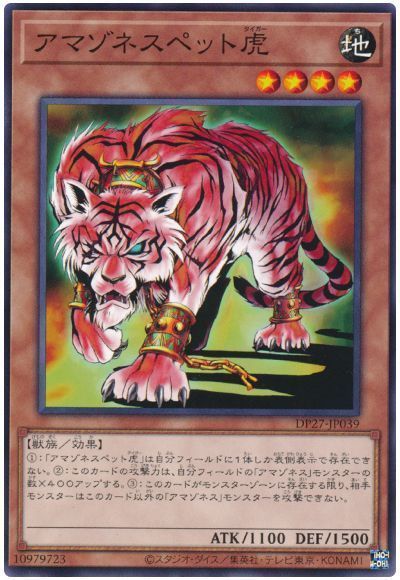 遊戯王 アマゾネスペット虎 DP27-JP039