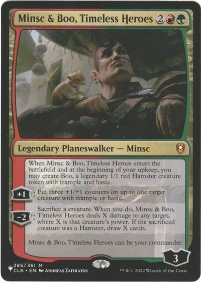 マジックザギャザリング MTG 金(多色) 時を超えた英雄、ミンスクとブー TL1-285 神話レア 【中古】