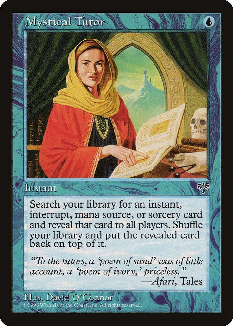 マジックザギャザリング MTG 青 神秘の教示者 MIR-79 アンコモン 【中古】