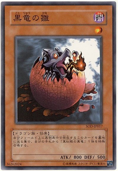 遊戯王 黒竜の雛 SOD-JP017 ノーマル 【中古】
