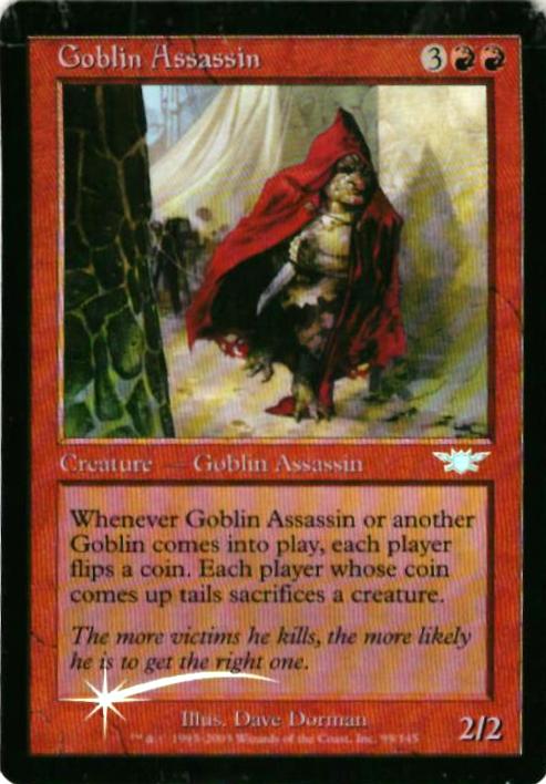 マジックザギャザリング MTG 赤 ゴブリンの暗殺者 LGN-95 アンコモン Foil 【中古】