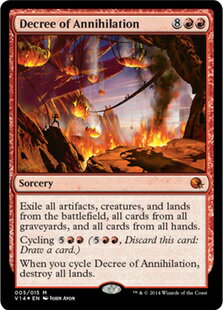 マジックザギャザリング MTG 赤 滅殺の命令 FtV:Annihilation-5 神話レア Foil 