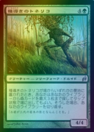 マジックザギャザリング MTG 緑 種導きのトネリコ LRW-235 アンコモン Foil 【中古】