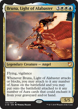 マジックザギャザリング MTG 雪花石を率いる者、ブルーナ C18-170 神話レア 【中古】