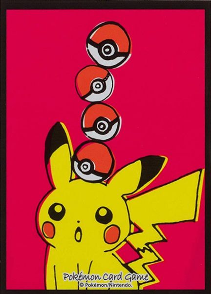 ポケモンカード デッキシールド Pikachu drawing 64枚入り 未開封スリーブ 【中古】