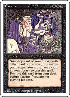 マジックザギャザリング MTG 黒 Darkpact 3ED-100 レア 【中古】