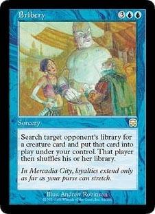 マジックザギャザリング MTG 青 袖の下 MMQ-62 レア 【中古】