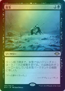 マジックザギャザリング MTG 黒 真冬 MH1-85 レア Foil 【中古】