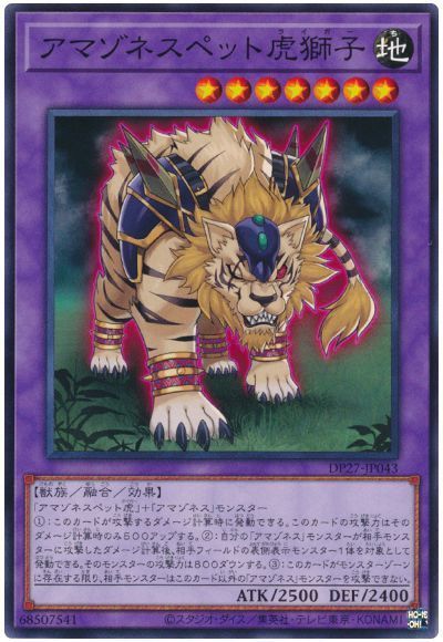 遊戯王 アマゾネスペット虎獅子 DP27