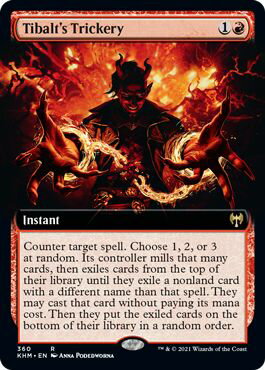 マジックザギャザリング MTG 赤 ティボルトの計略(拡張) KHM-360 レア 【中古】